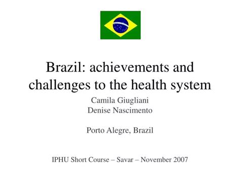 KSCUT System Brazil|Realising the future: Health challenges and achievements in Brazil.